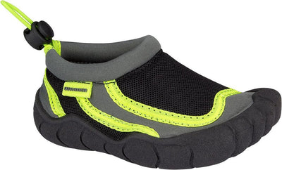 Chaussures aquatiques Waimea - enfant - pied - noir vert - taille 30