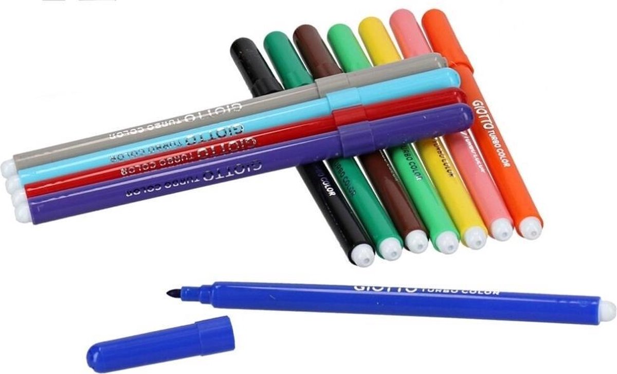Giotto feutres turbo color junior color 12 pièces