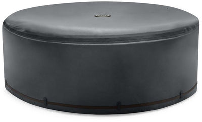 Housse thermique Intex pour spa purespa 6 personnes - ronde - gris foncé - ø218 x h72 cm
