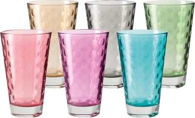 Verre optique Leonardo assorti 300ml - set 6