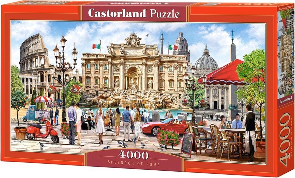 Castorland splendeur de Rome – puzzle – 4 000 pièces – finition satinée – ajustement parfait – qualité européenne