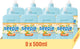 Liquide vaisselle Seepje parfum orange fraîchement pressée - 8 x 500 ml - pack économique