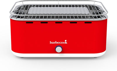 Barbecook Carlo - barbecue de table - barbecue au charbon de bois - incl. sac de transport - piment - 44 x 33 x 21cm