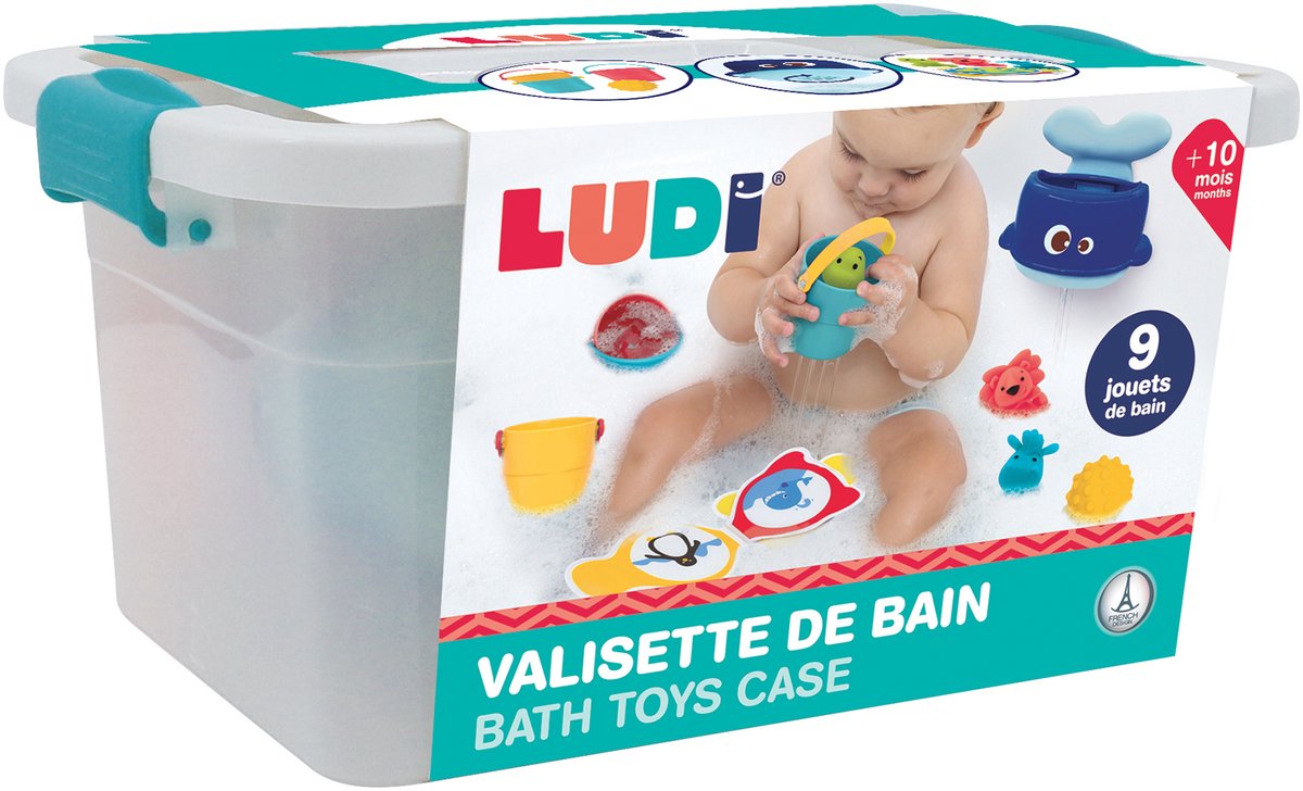 Ludi - jouets de bain dans un coffret de rangement