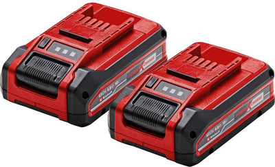 Einhell twinpack 4,0 ah plus batterie - power x-change - 18 v li-ion - 2x batterie 4,0 ah - max. puissance : 900 w - système de gestion active de la batterie