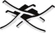 Plafonnier Eglo cabezas-e - applique - LED - 40 cm - noir et blanc