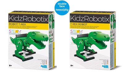 4m science et jeux - construisez votre propre robot t-rex - mécanique de kit de construction - kidzrobotix - 8+