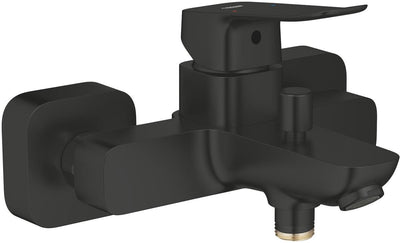 Mitigeur de bain Grohe Dice - avec inverseur - avec raccords en S - noir mat