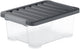 Boîte de rangement Rotho core plus - lot de 4 - empilable - 11 litres