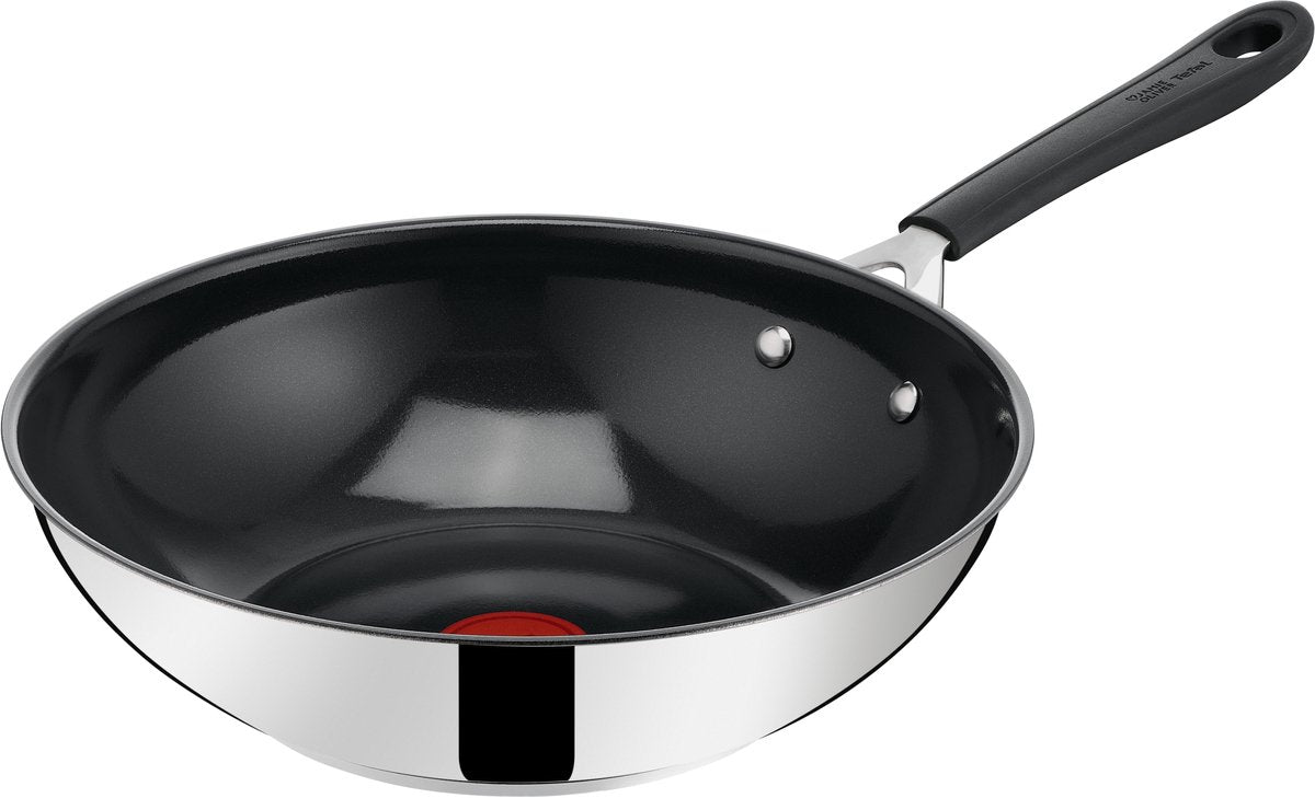 Jamie oliver by tefal easy cooking ceramic - poêle wok - ø28 cm - sans pfas - céramique - convient à l'induction