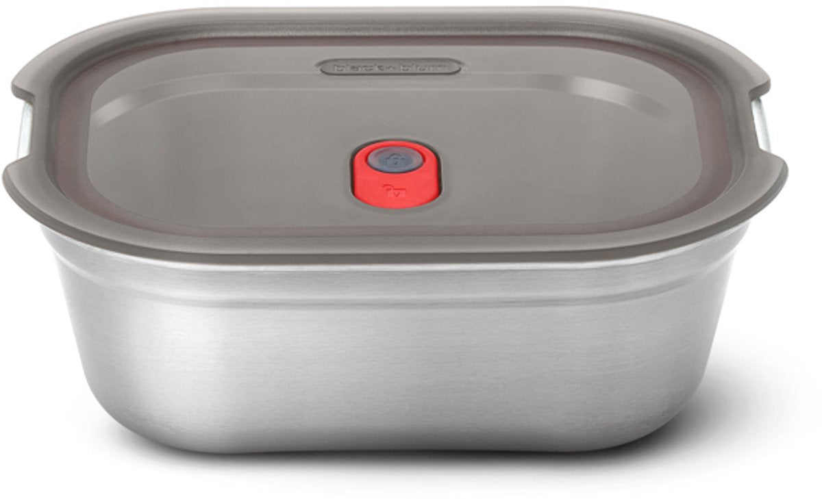 Black blum black+blum boîte alimentaire acier medium - préparation repas - 190x143x73mm - gris rouge