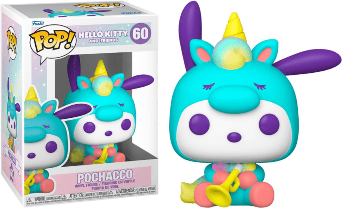 Funko-pop ! sanrio : hello kitty - pochacco (fête de la licorne)