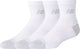 New balance active qtr chaussettes 3 pack chaussettes de sport unisexes - blanc