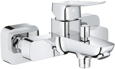 Mitigeur de bain Grohe Dice - avec inverseur - avec raccords en S - chromé