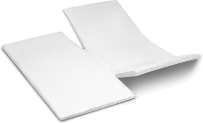 Drap-housse fendu week-end Cendrillon - double fente - 2 personnes - coton - 180x200 cm - avec fente - blanc