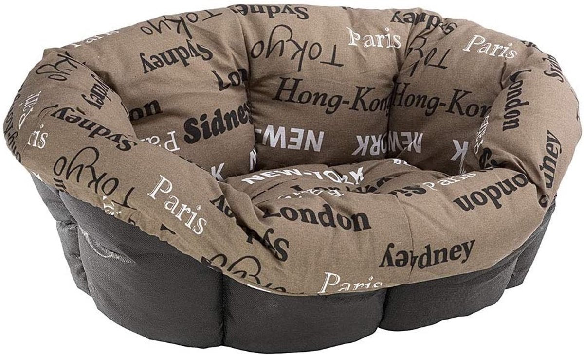 Ferplast coussin pour chien canapé 96 x 71 cm velours polyester beige