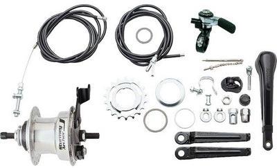 Gear Hub 3 Speed ​​Sturmey Archer Summit X -RD3 Drum Brake - High Polish Aluminium