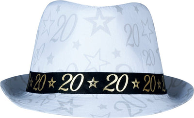Fiestas guirca - chapeau de gangster 20 ans avec des étoiles