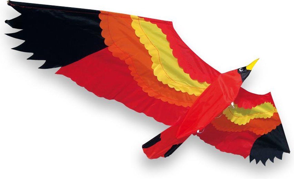Cerf-volant oiseau rouge plage Didak - 154x57 cm
