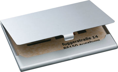 Porte-cartes de visite Sigel - 92x63x5mm - aluminium de haute qualité - pour 15 cartes - si-vz135