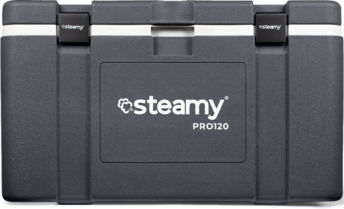Steamy pro 120 - grande glacière - très bien isolée - 120 litres - gris