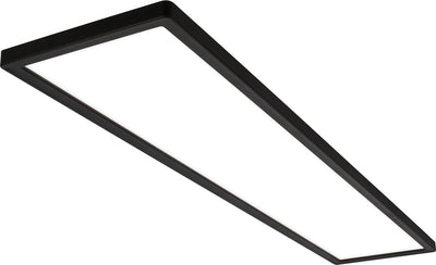 Briloner tava - plafonnier LED - plafonnier à lumière indirecte - lumière blanc neutre - 98cm - noir