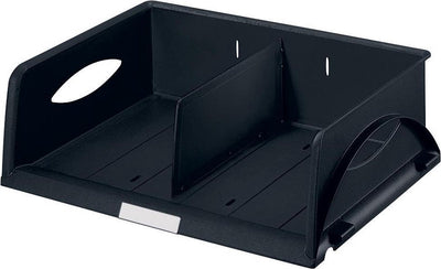 Corbeille à courrier Ty Leitz Sor standard 5230 noire montante + 1 cloison