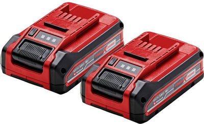 Einhell twinpack 3,0 ah plus batterie - power x-change - 18 v li-ion - 2x batterie 3,0 ah - max. puissance : 900 w - système de gestion active de la batterie
