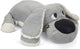 Beeztees chiot boomba xl - jouet pour chiot - peluche chiot - jouet pour chien - gris - 70x40x21 cm