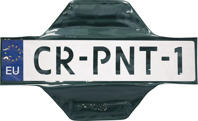 Cache plaque magnétique Carpoint – 52x11 cm – transparent – fixation temporaire – réutilisable