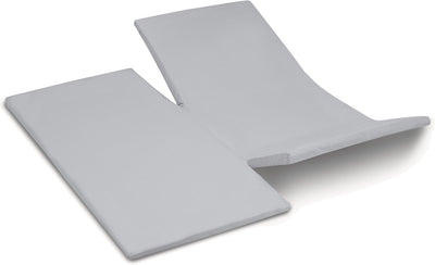 Cendrillon - surmatelas avec double fente - jersey - 180x200 210 cm - gris clair