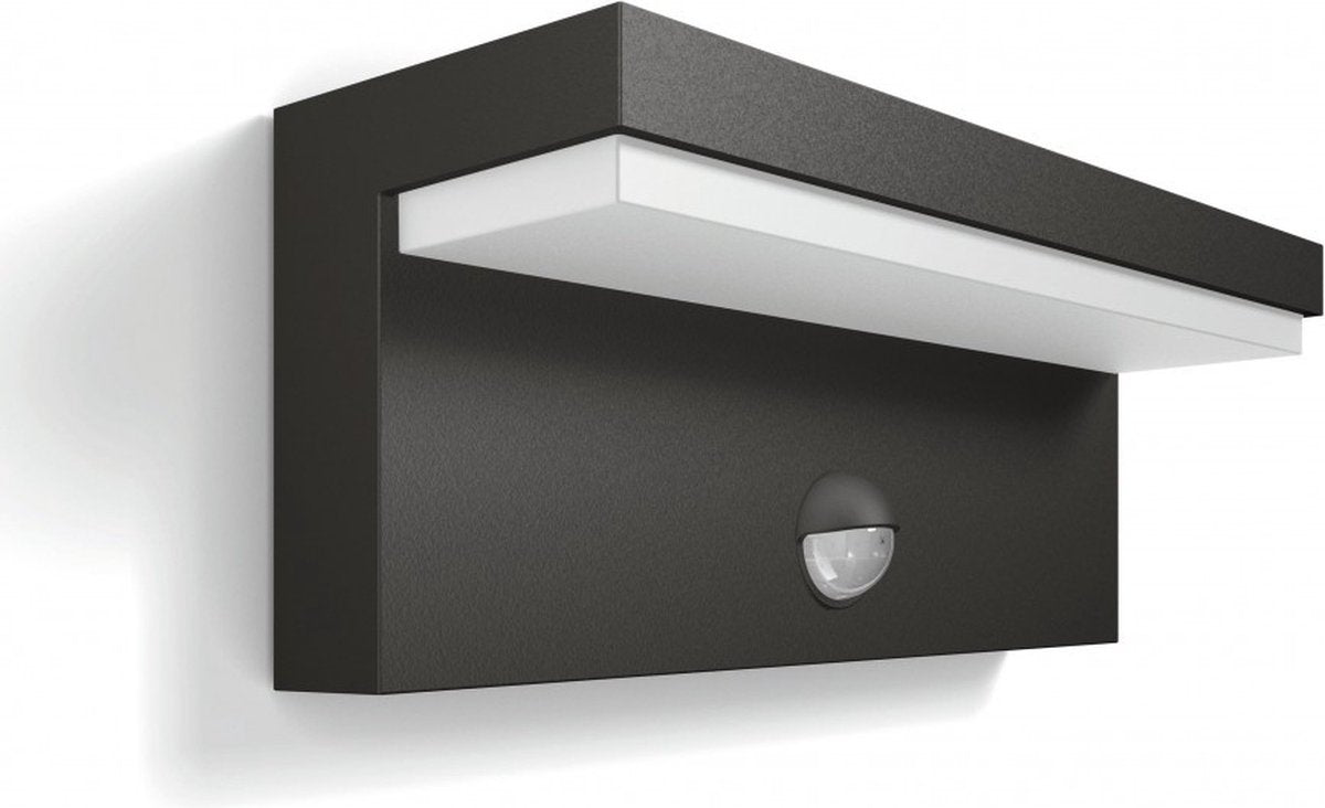 Philips LED Applique d'extérieur Philips Bustan - avec capteur - anthracite