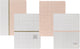 Ancor carnet unique a4 diamant 5 mm 48 feuilles 90 grammes de retrait 4 pièces rose et blanc