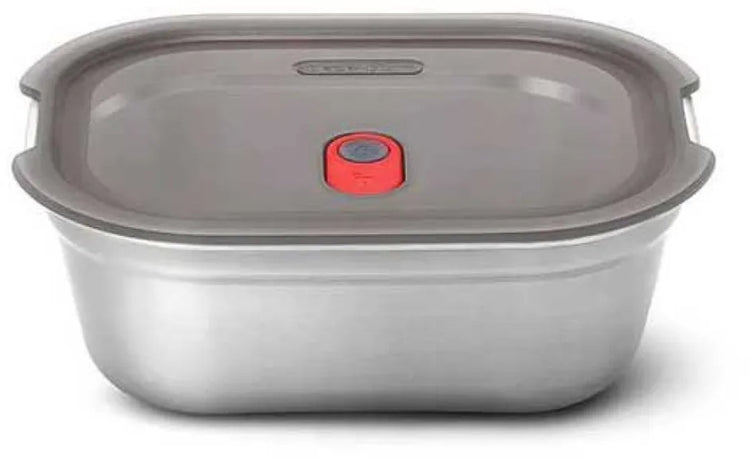 Black blum black+blum boîte alimentaire acier grande - préparation repas - 206x159x79mm - gris rouge
