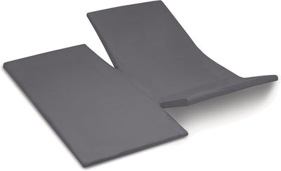 Cendrillon - surmatelas avec double fente - jersey - 180x200 210 cm - anthracite