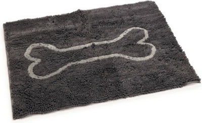 Tapis de séchage pour chien Dog gone smart dirty dog - tapis pour animaux - gris - 88 x 68 cm