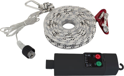 Hauban lumineux Eurotrail - ligne de sécurité - hauban LED - blanc - rechargeable - résistant à l'eau - 8 réglages d'éclairage