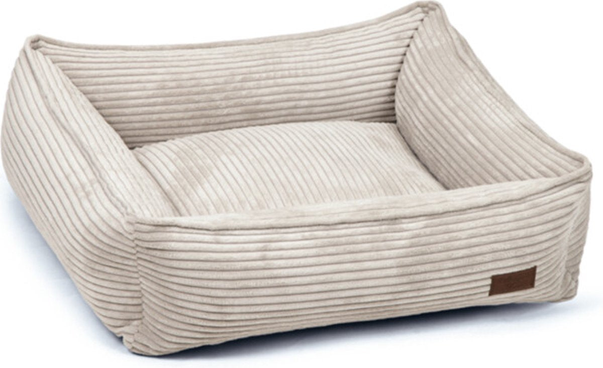 Designed by lotte ribbed - lit pour chien - gris clair - 65x60x20 cm