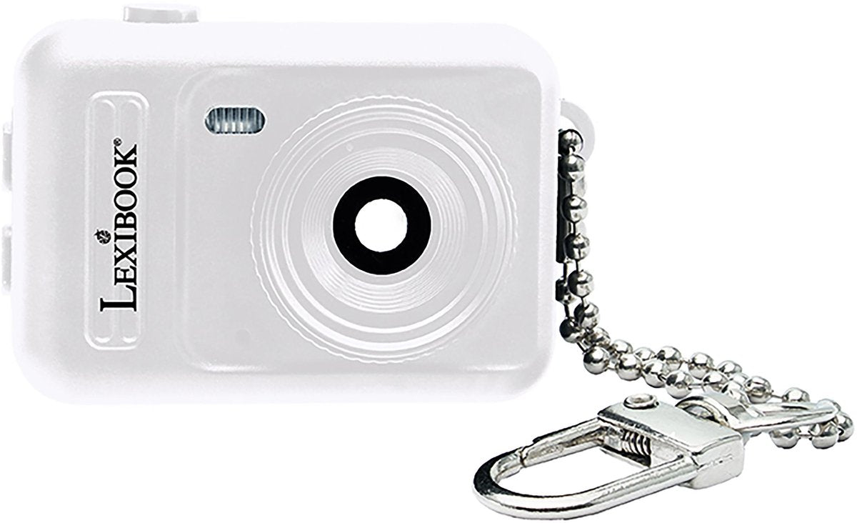 Lexibook porte-clés appareil photo numérique miniature blanc avec mémoire flash intégrée
