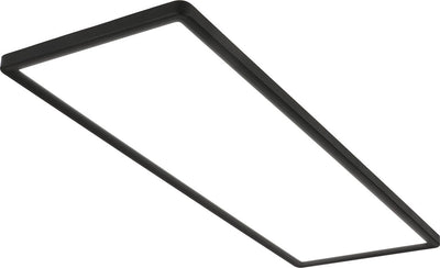 Briloner slim - Plafonnier LED - plafonnier - panneau ultra plat - lumière blanc neutre 4 000 k - 58x20x3cm (LxPxH) - noir