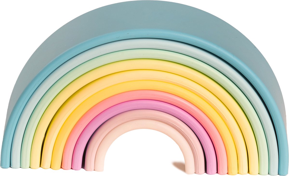 Dëna * set de jeu en silicone set 10 i arc-en-ciel pastel