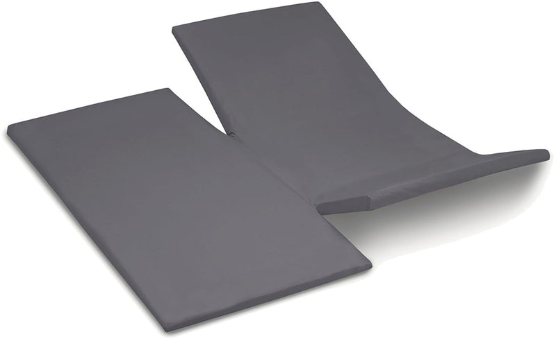 Week-end Cendrillon - surmatelas avec double fente - hauteur de matelas jusqu'à 15 cm - coton - 180x210 cm - anthracite