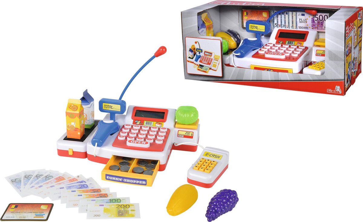 Caisse enregistreuse de jouets Simba au scanner