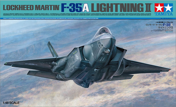 Tamiya – kit de construction de véhicules militaires, 61124, lockheed martin f-35a Lightning II, plastique, 1:48