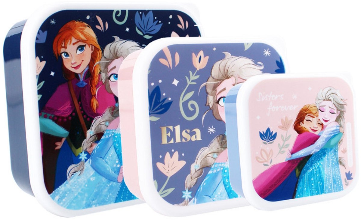 Boîte à collations glacées et boîte à fruits Vadobag bleu et rose - 3en1