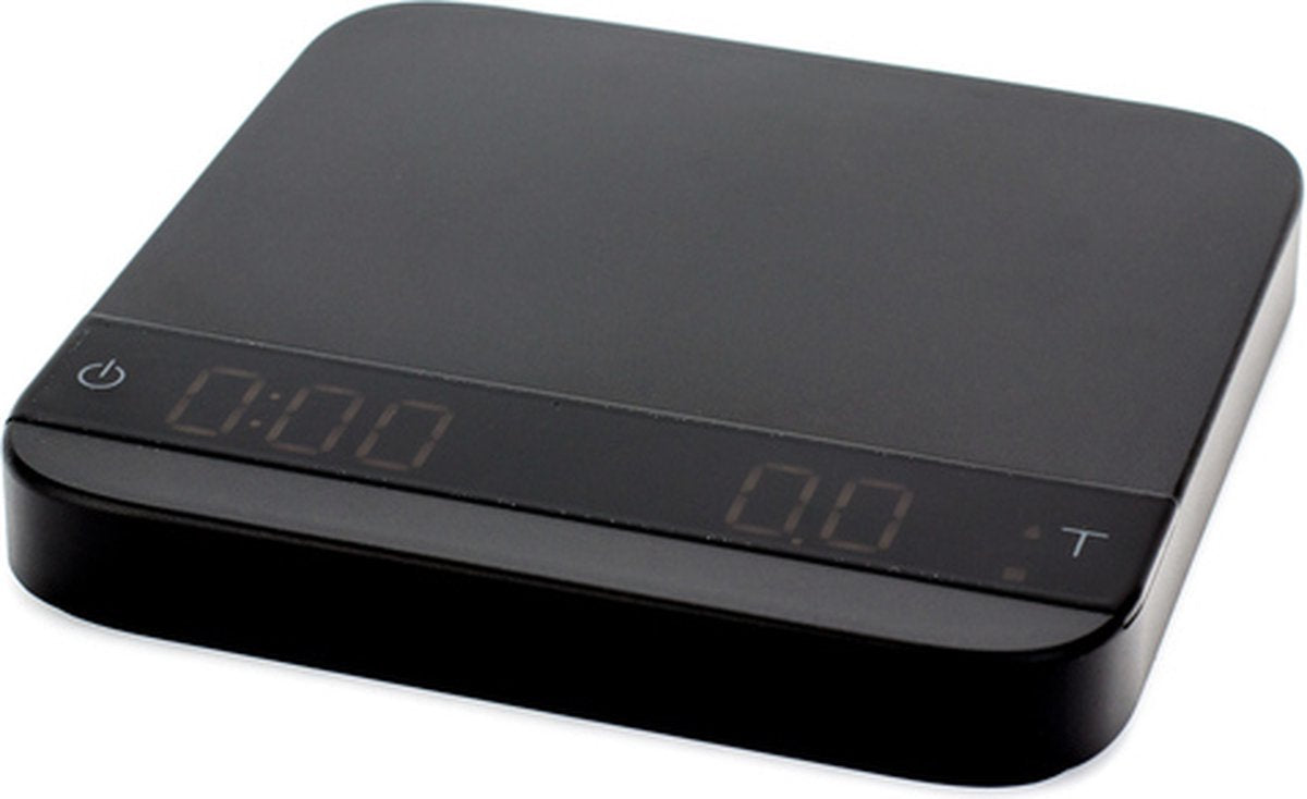 Acaia lunaire noir - balance de préparation d'espresso (0,01g - 2000g) - USB-C - débit en temps réel - rapide, sensible, réactif