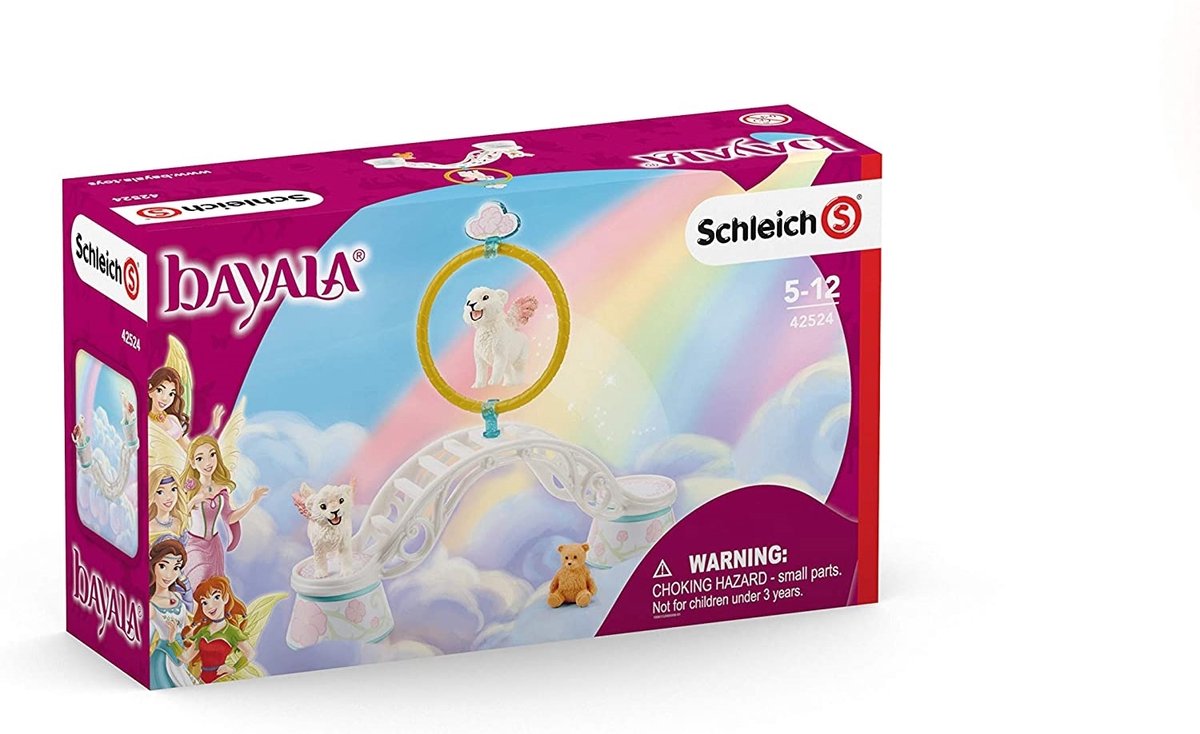 Schleich bayala - Entraînement de bébé lion ailé - Ensemble de figurines de jeu - Jouets pour enfants pour garçons et filles - 5 à 12 ans - 42524