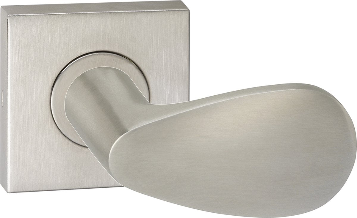 Poignée de porte Impresso - derby - pour l'intérieur - carrée - acier inoxydable - 2 pièces