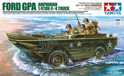 Tamiya – kit de modèle de voiture, 35336 ford gpa amphibian 1, camion 4x4 de 4 tonnes en plastique, 1:35, modélisme