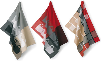 Kela cuisine - torchon tabea lot de 4 - plastique - gris